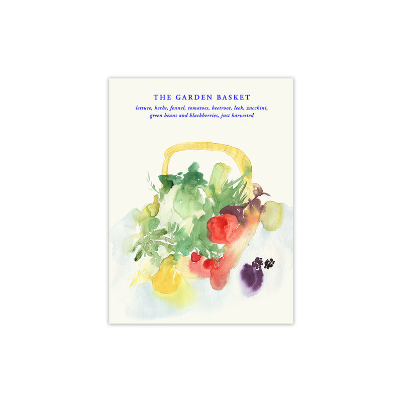Paper Collective - The Garden Basket Poster | 30 x 40 cm