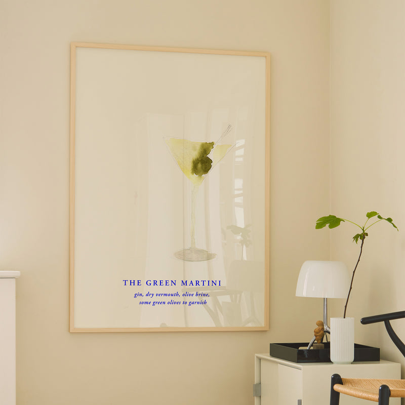 Paper Collective - The Green Martini Poster | 100 x 140 cm