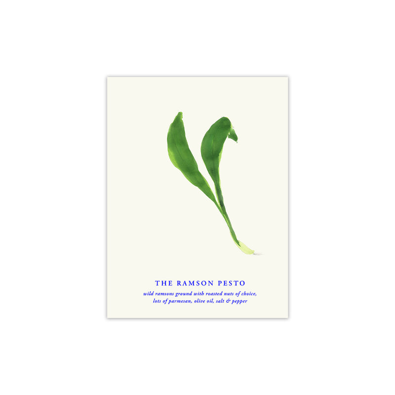 Paper Collective - The Ramson Pesto Poster | 30 x 40 cm