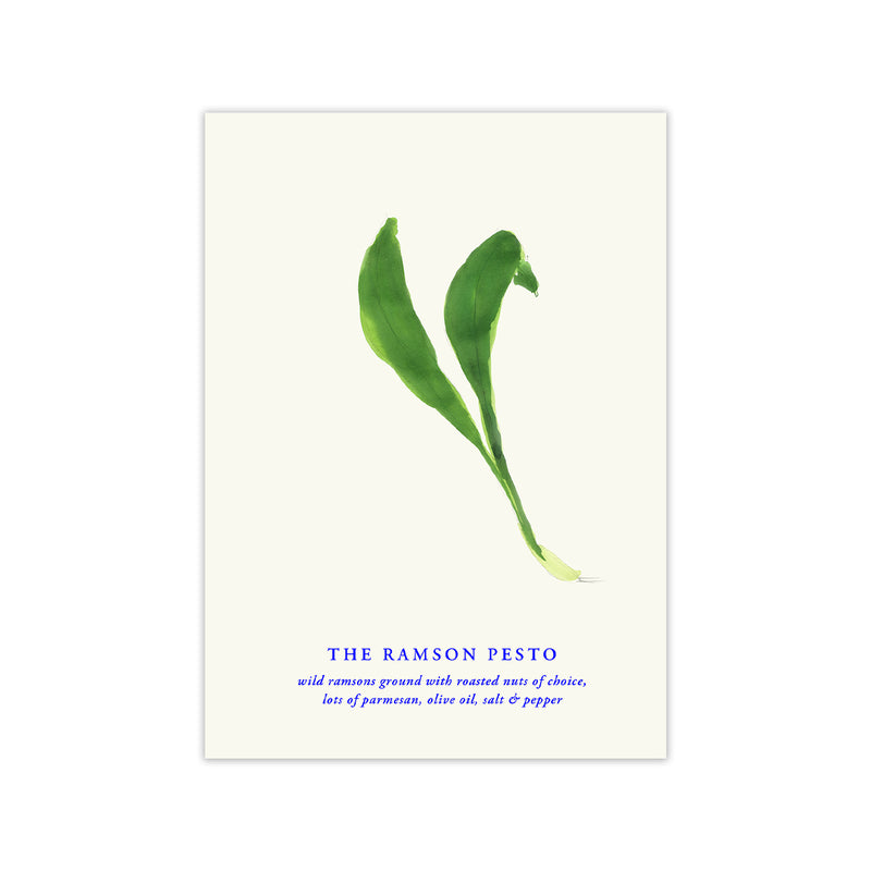 Paper Collective - The Ramson Pesto Poster | 50 x 70 cm