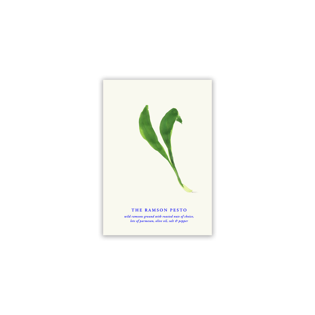 Paper Collective - The Ramson Pesto Poster | A4