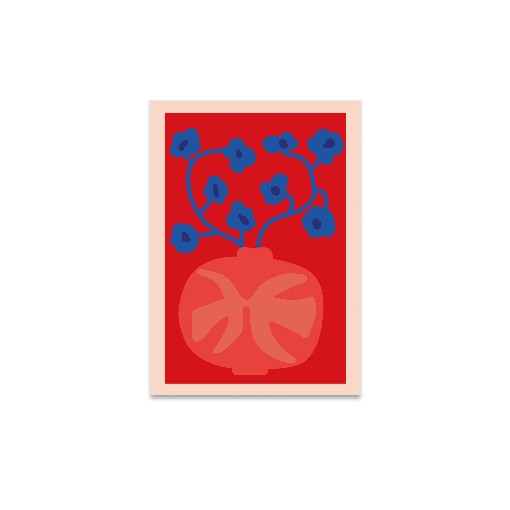 Paper Collective - The Red Vase Poster | 30 x 40 cm