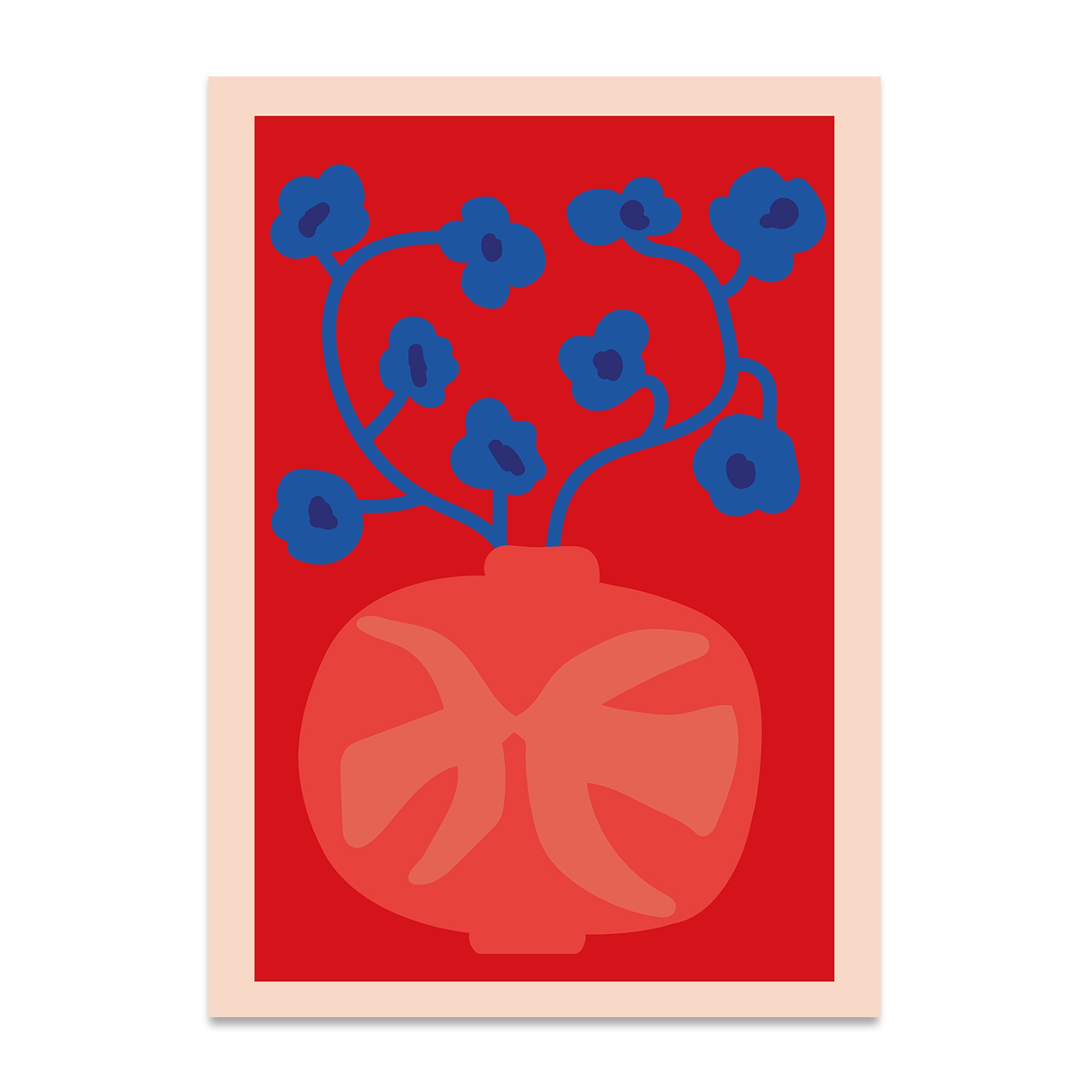 Paper Collective - The Red Vase Poster | 50 x 70 cm