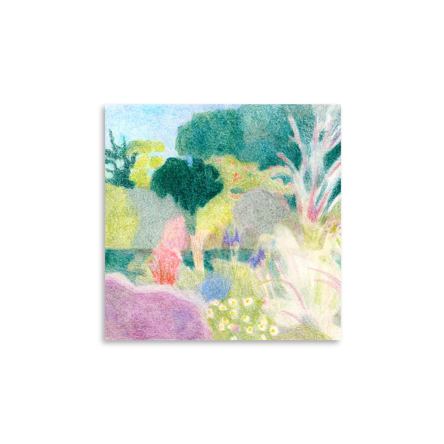 Paper Collective - Un Jardin à Kergoët Poster | 50 x 50 cm