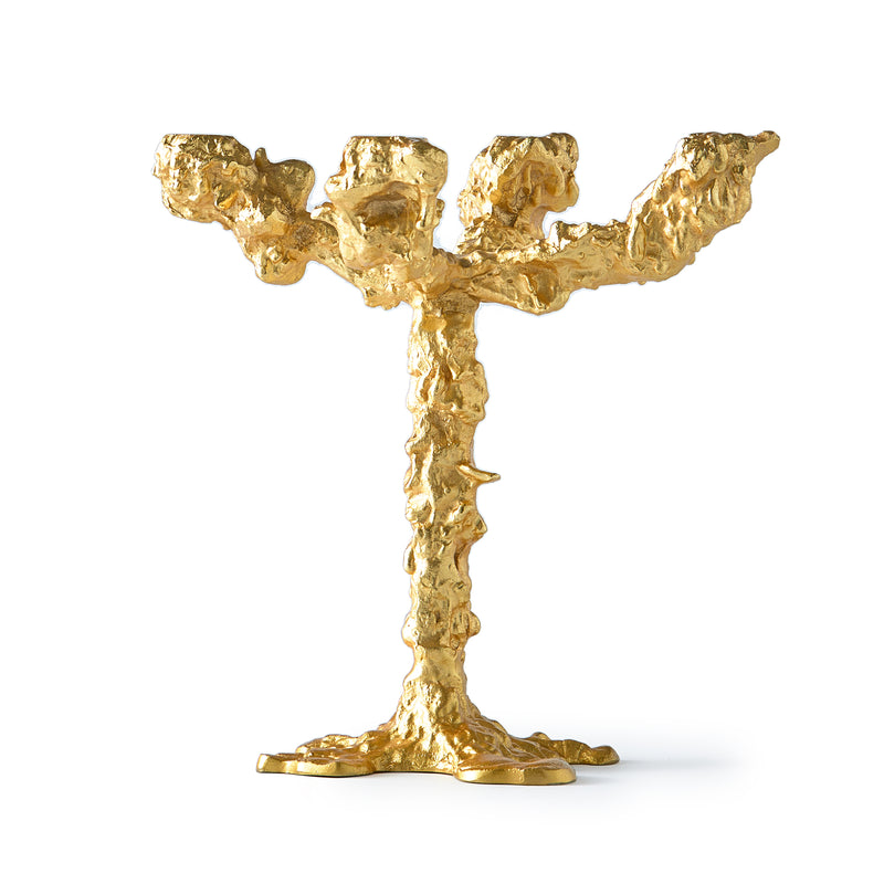 POLSPOTTEN - Drip Kerzenständer | 4-armig / gold