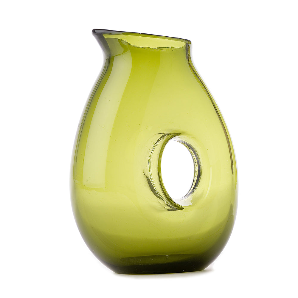 POLSPOTTEN - Jug with hole | moosgrün