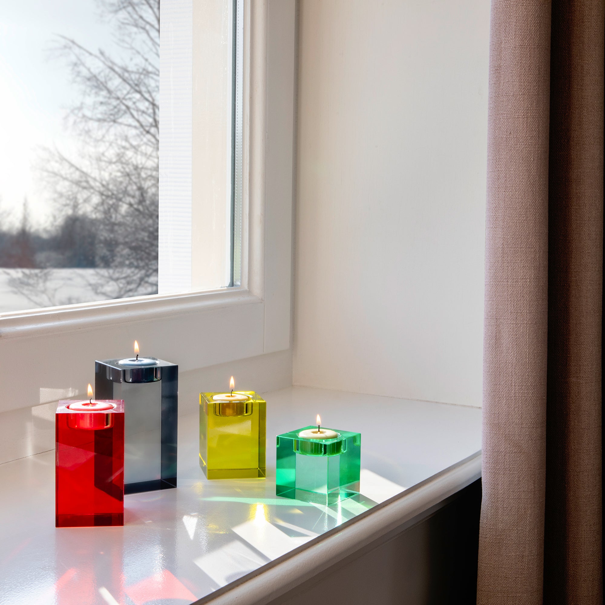Remember - Glasblock-Kerzenhalter Vela | 