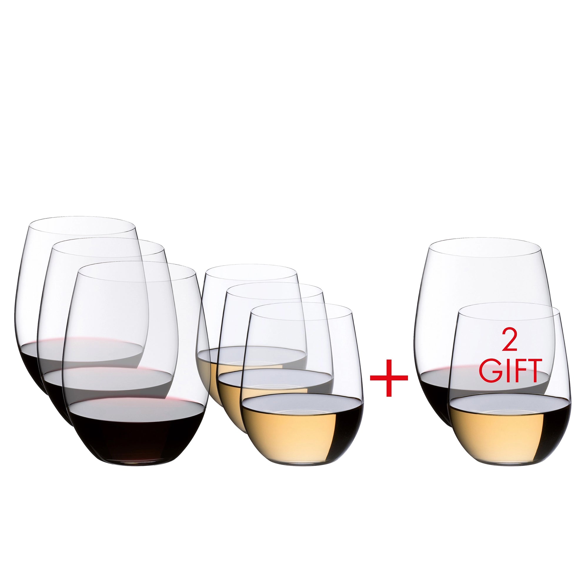 Riedel - O Wine Weingläser | Viognier / Chardonnay, Cabernet / Merlot / Set