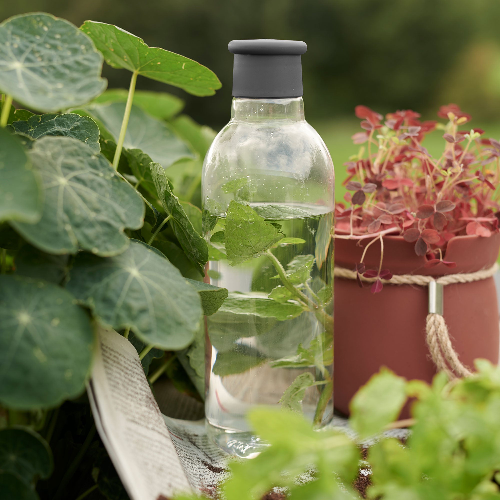 Rig-Tig by Stelton - Drink-It Wasserflasche | grau