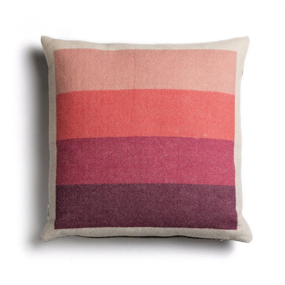 Røros Tweed - Åsmund Bold Kissen | pink/grün