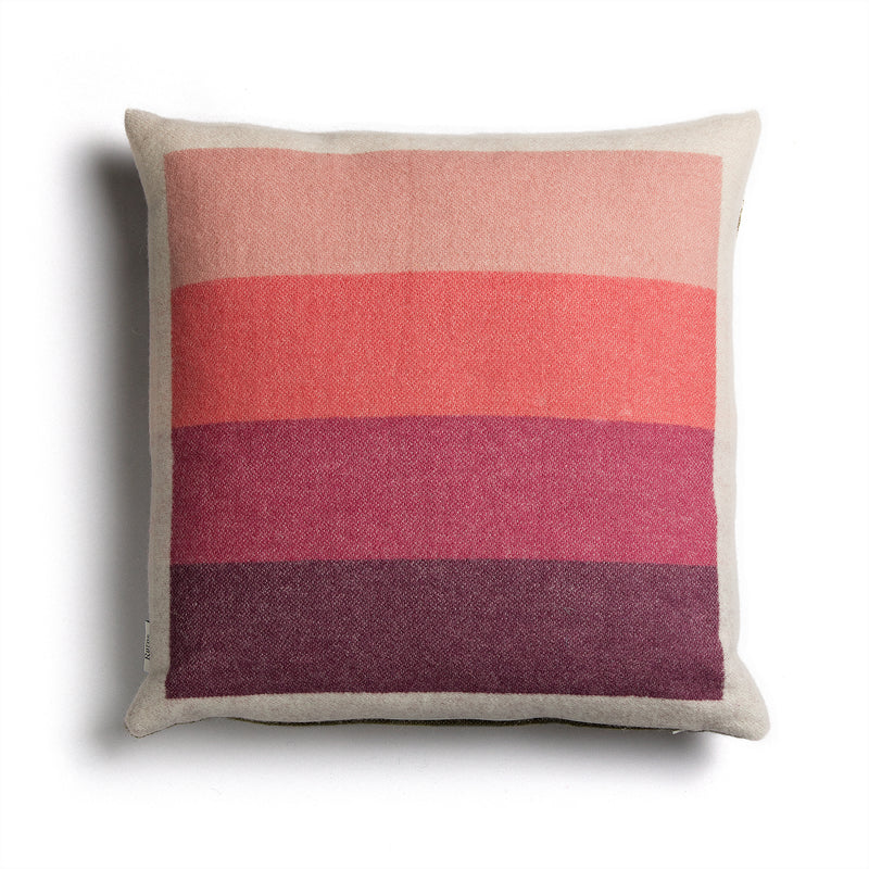 Røros Tweed - Åsmund Bold Kissen | pink/grün