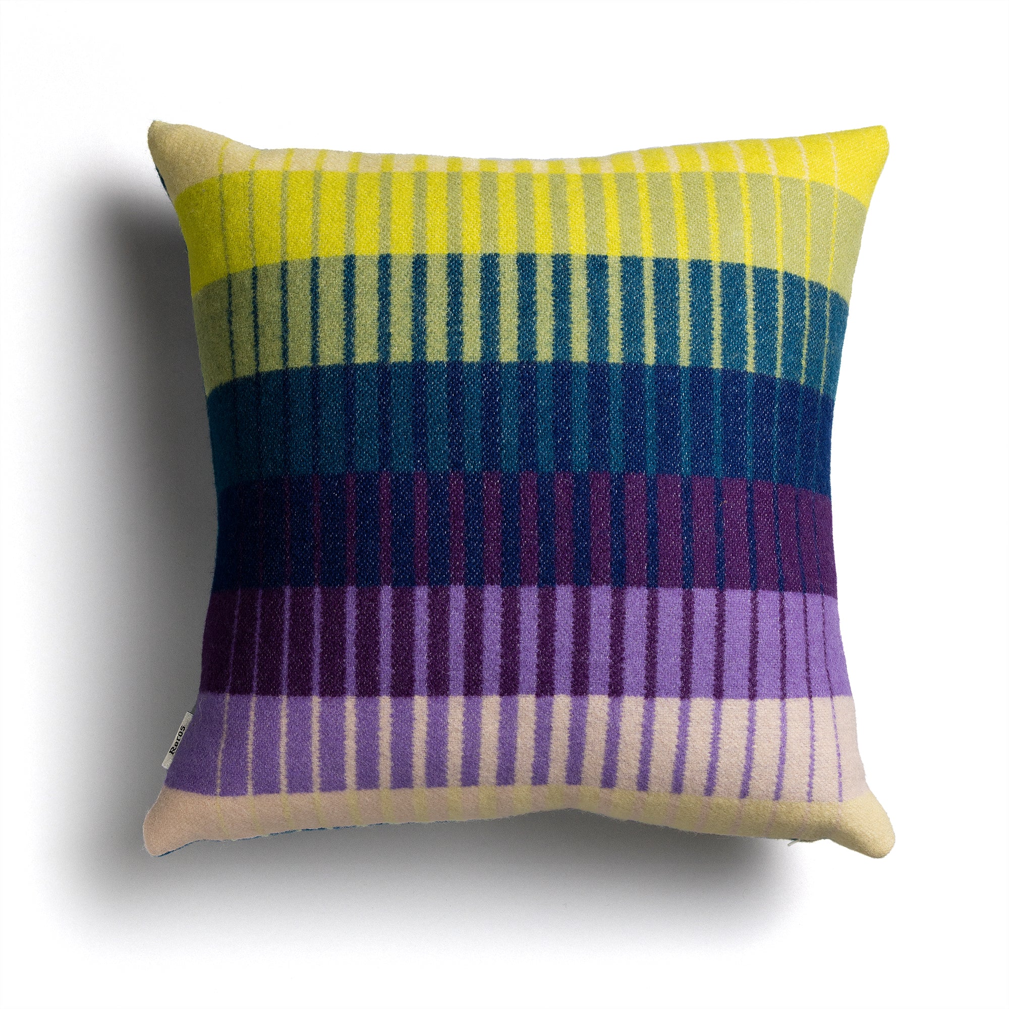 Røros Tweed - Åsmund Gradient Kissen | gelb/blau