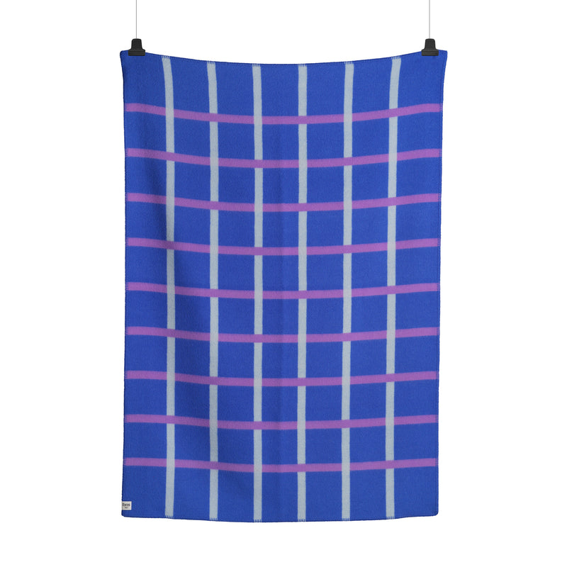 Røros Tweed - Knut Wolldecke | blau