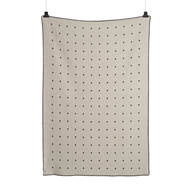Røros Tweed - Pastille Wolldecke | schwarz/weiß