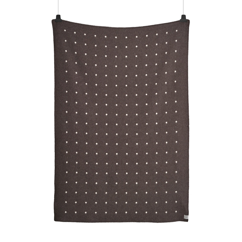 Røros Tweed - Pastille Wolldecke | schwarz/weiß