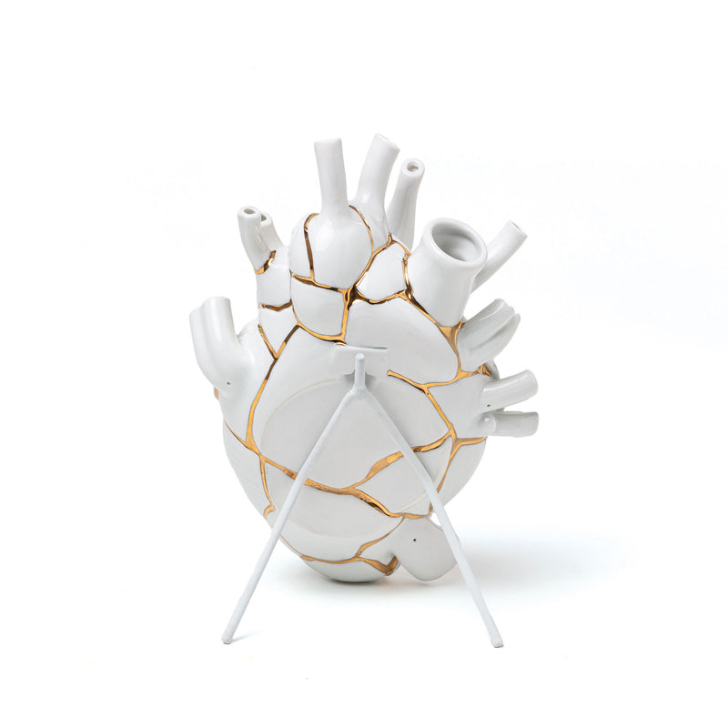 Seletti - Love in Bloom Heart Vase | Kintsugi