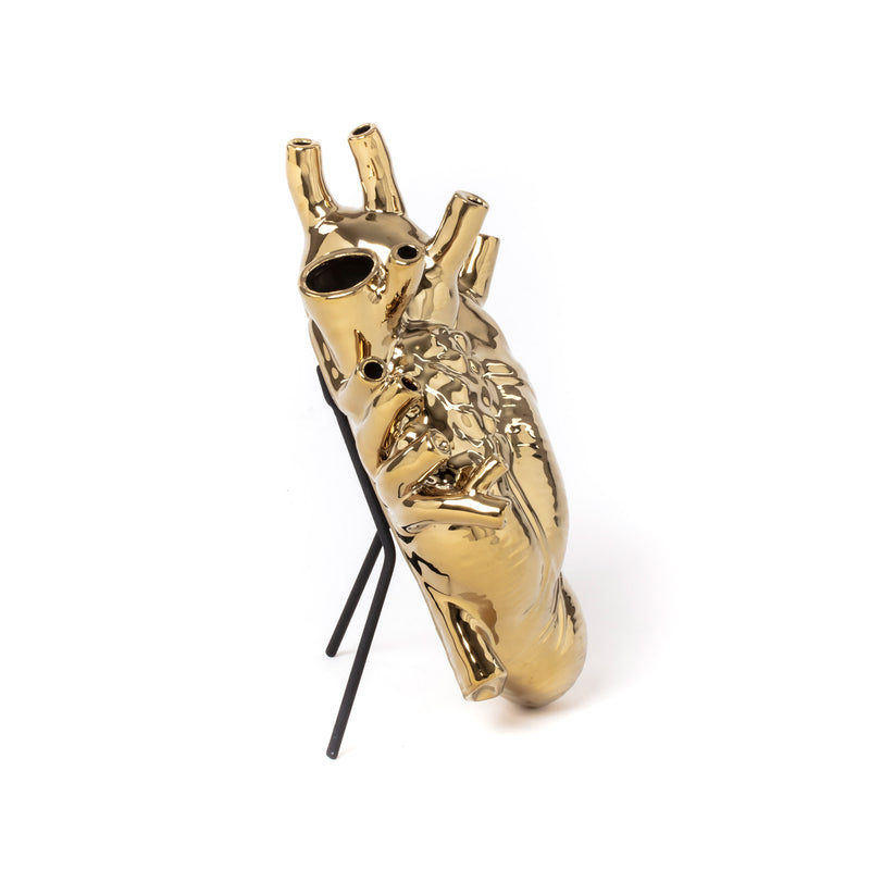 Seletti - Love in Bloom Heart Vase | gold