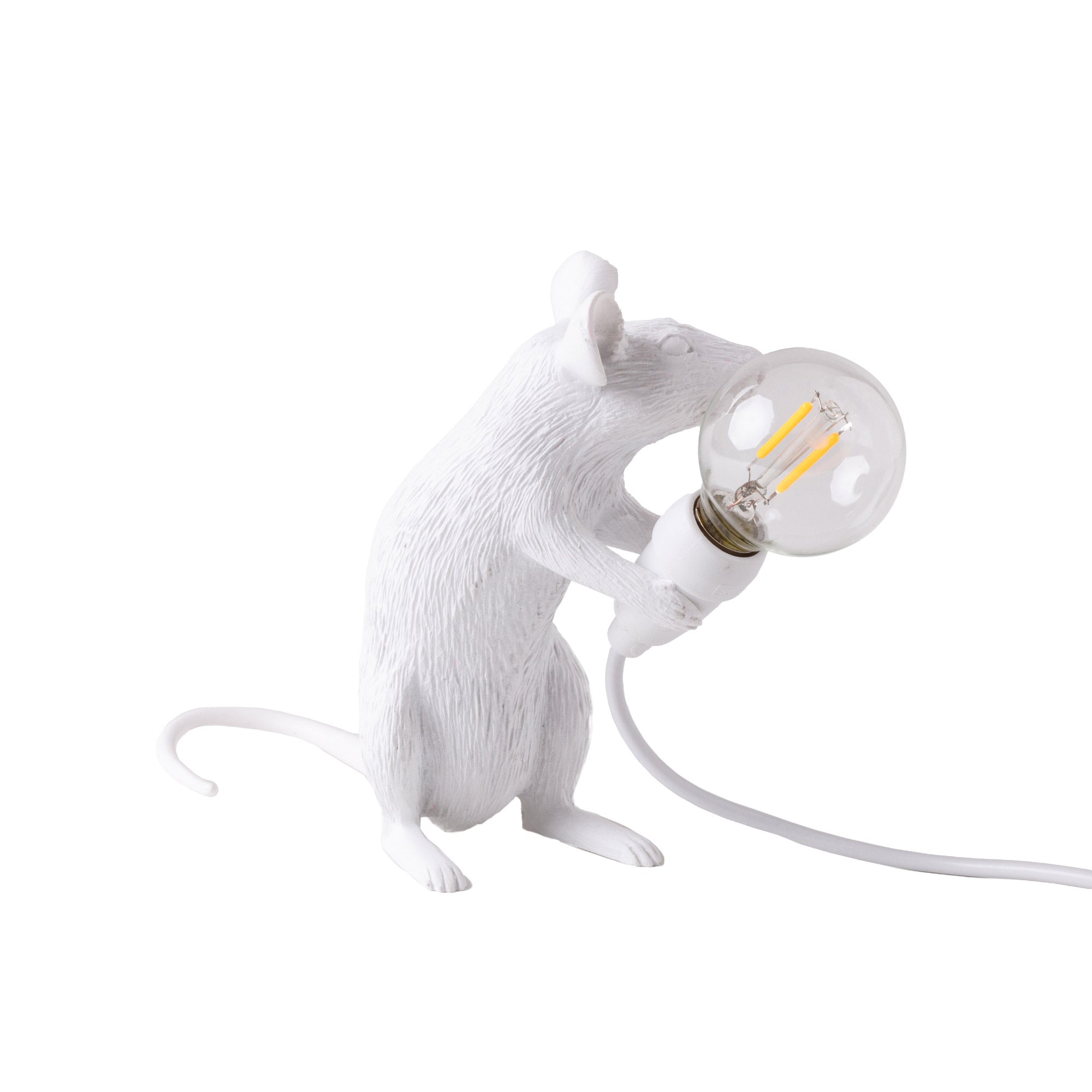 Seletti - Mouse Sitting Tischleuchte | weiß
