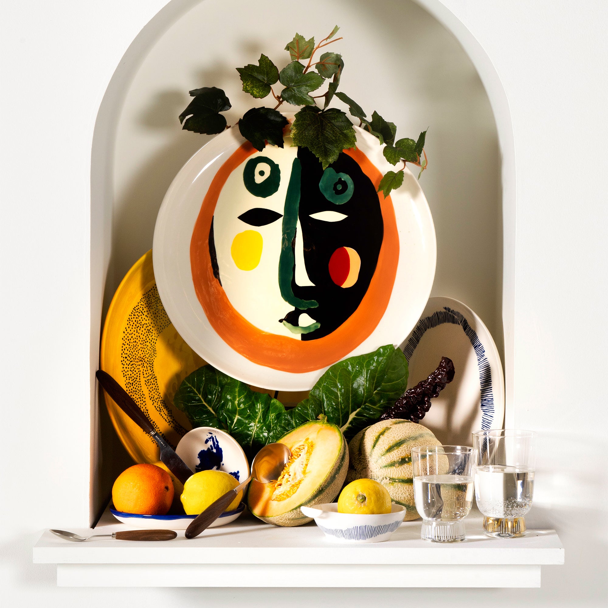 Serax - Feast Face Servierplatte | Gesicht 1