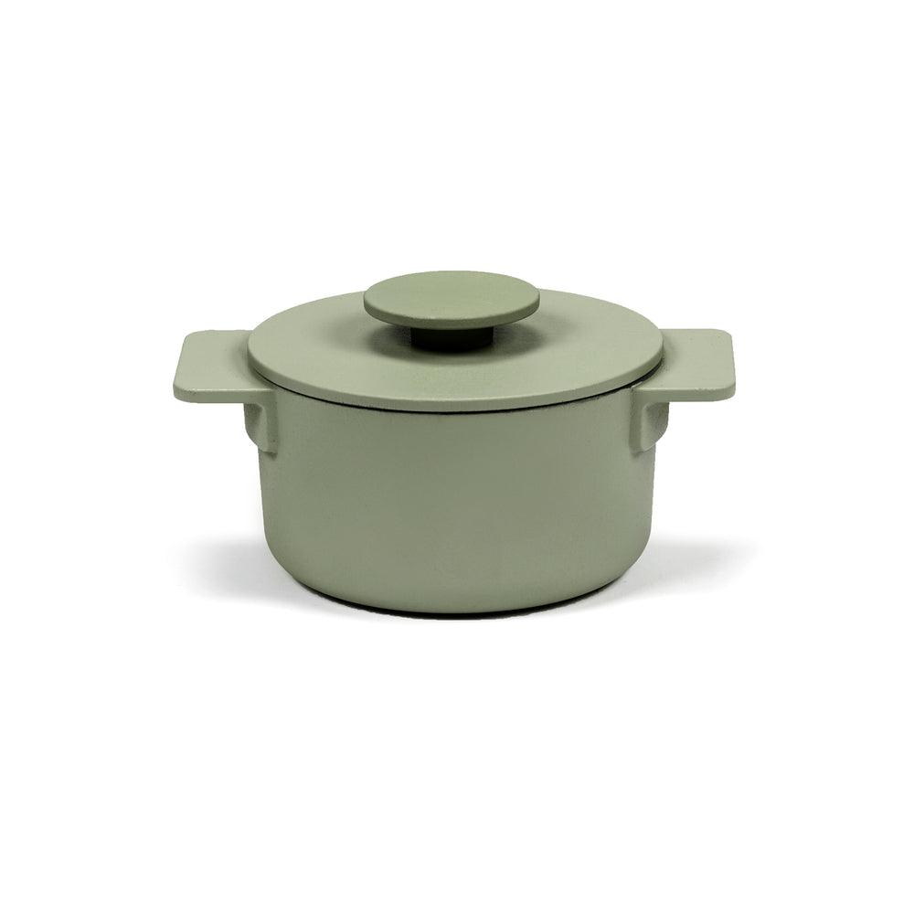 Serax - Surface Gusseisentopf mit Deckel | 1 l / grün