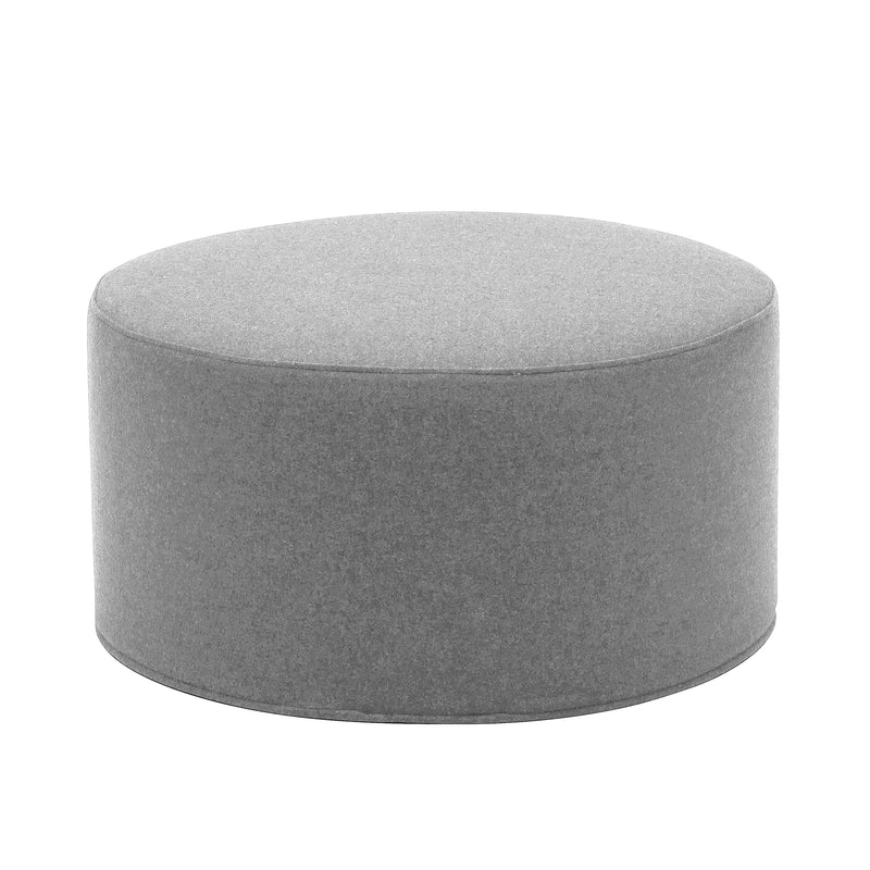 Softline - Drum Hocker / Beistelltisch | Filz grau (620) / groß
