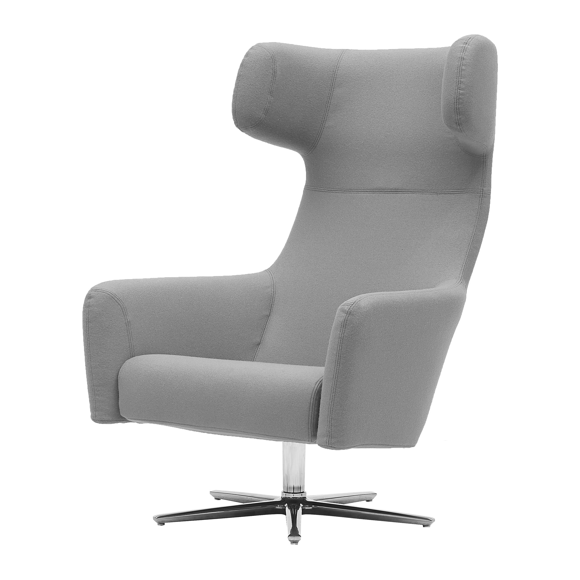 Softline - Havana Swivel Ohrensessel | Filz hellgrau (620)