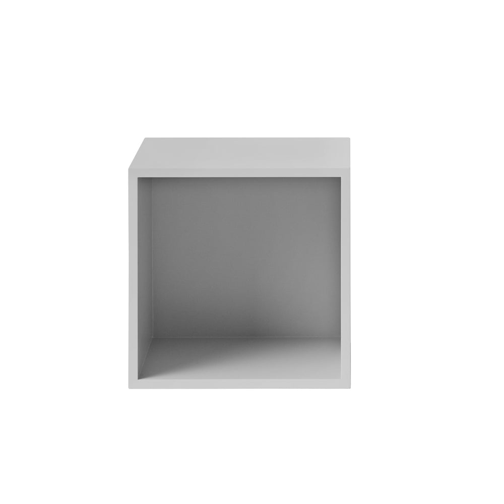 Muuto - Stacked Regalsystem mit Rückwand | medium / hellgrau