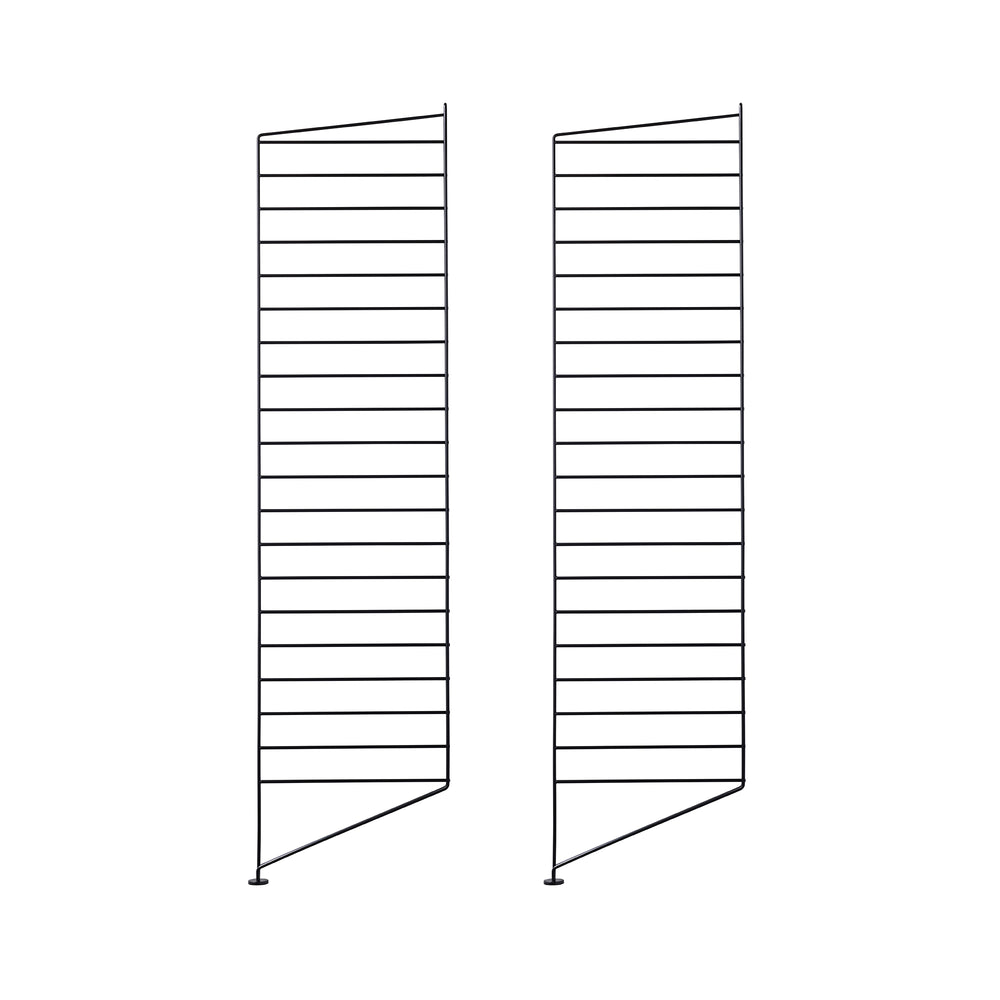 String - Bodenleiter | 2er Set / 115 x 30 cm / schwarz