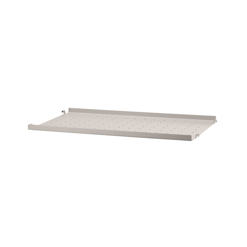String - Metallboden mit niedriger Kante | 58 x 30 cm / beige