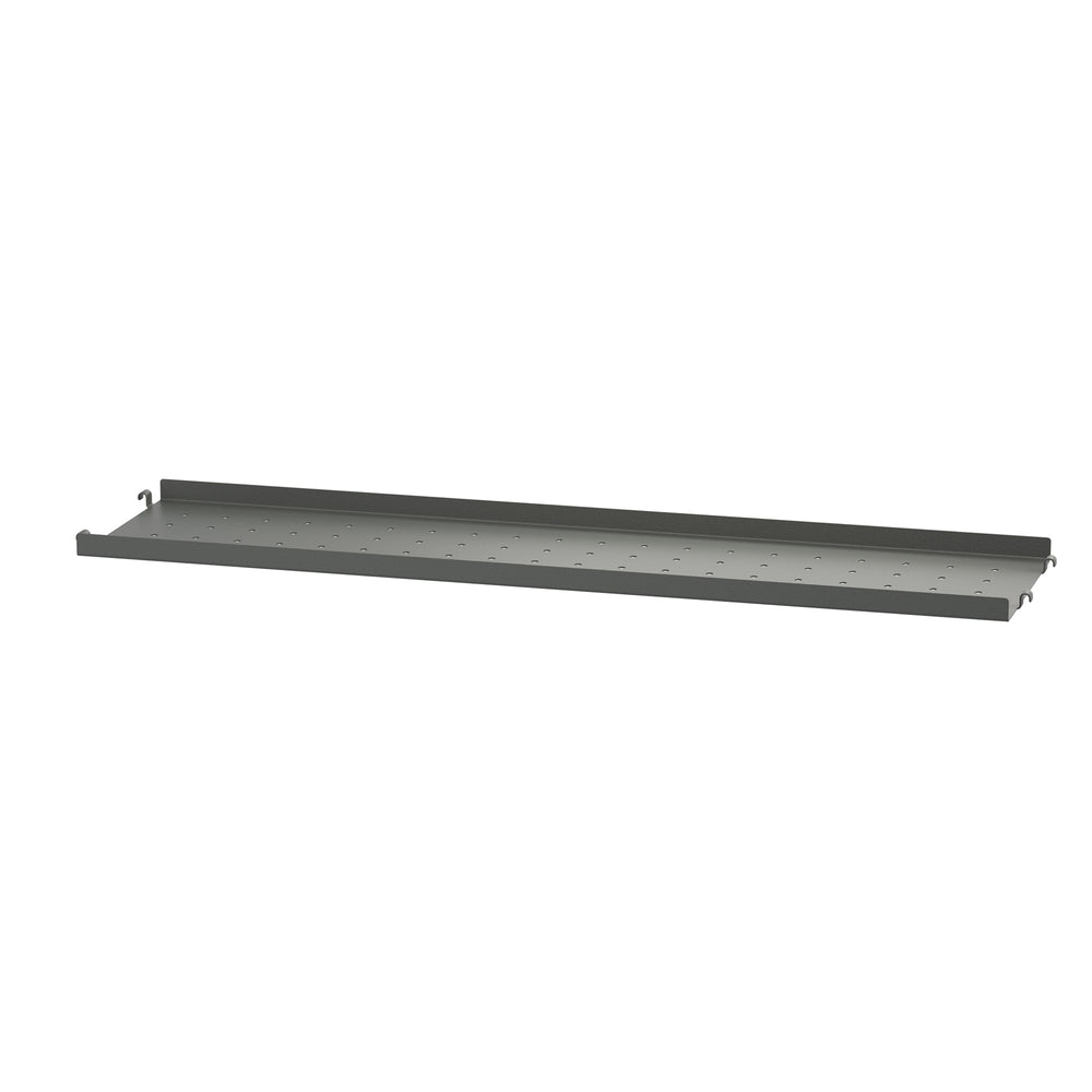 String - Metallboden mit niedriger Kante | 78 x 20 cm / dunkel grau