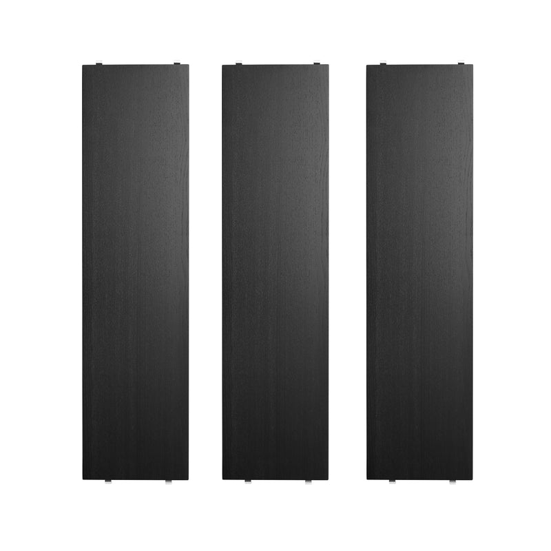 String - Regalboden 78 x 20 cm | Esche schwarz gebeizt