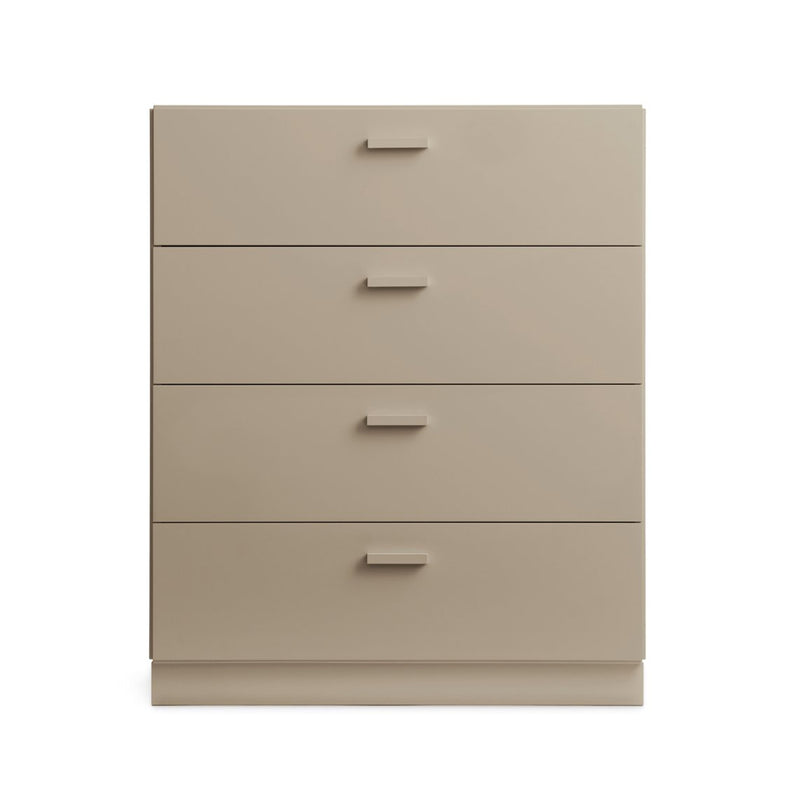 String - Relief Kommode mit Sockel | 82 x 41 x 92,2 cm / beige