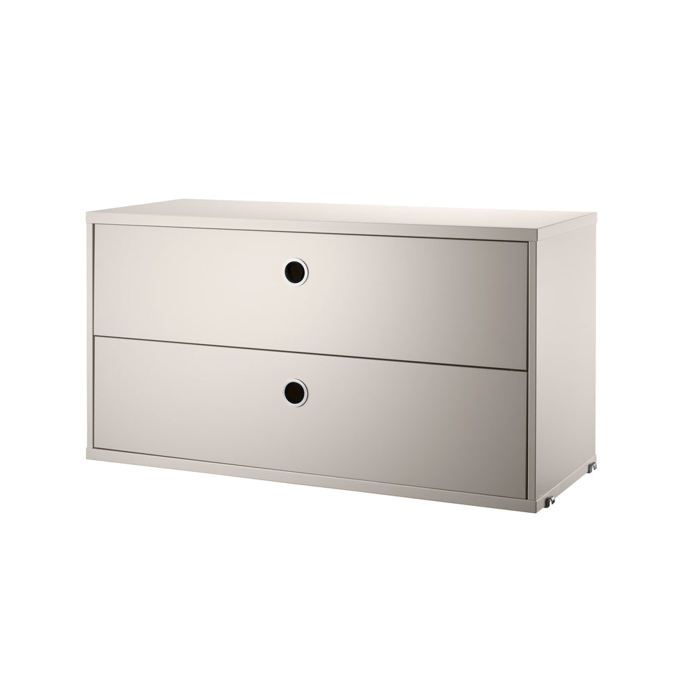 String - Schrankmodul mit Schubladen | 78 x 30 cm / beige