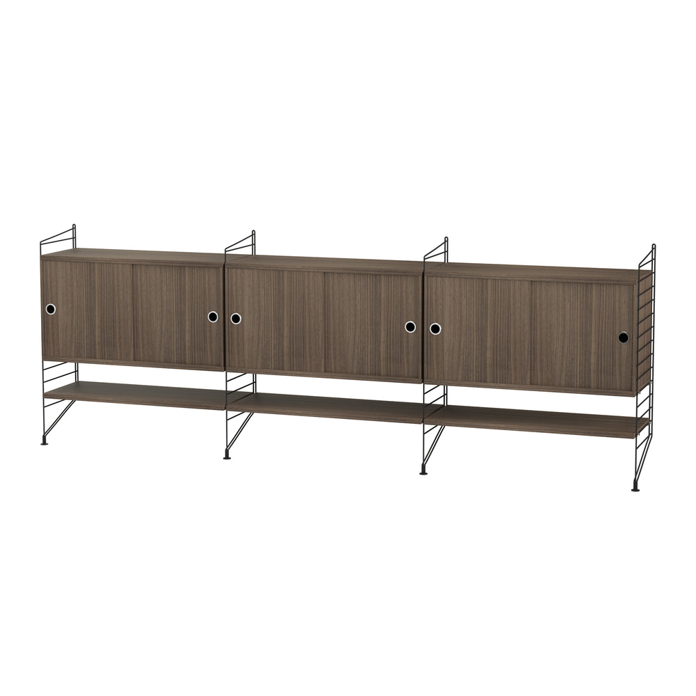 String - Sideboard | Walnuss/schwarz