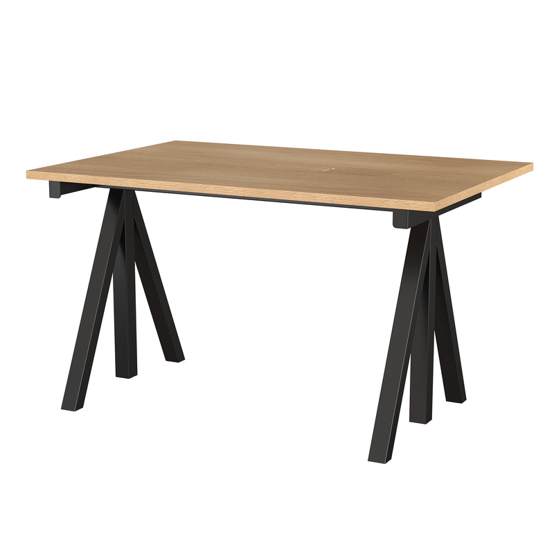 String - Works Schreibtisch | höhenverstellbar / 120 x 78 cm / schwarz/eiche