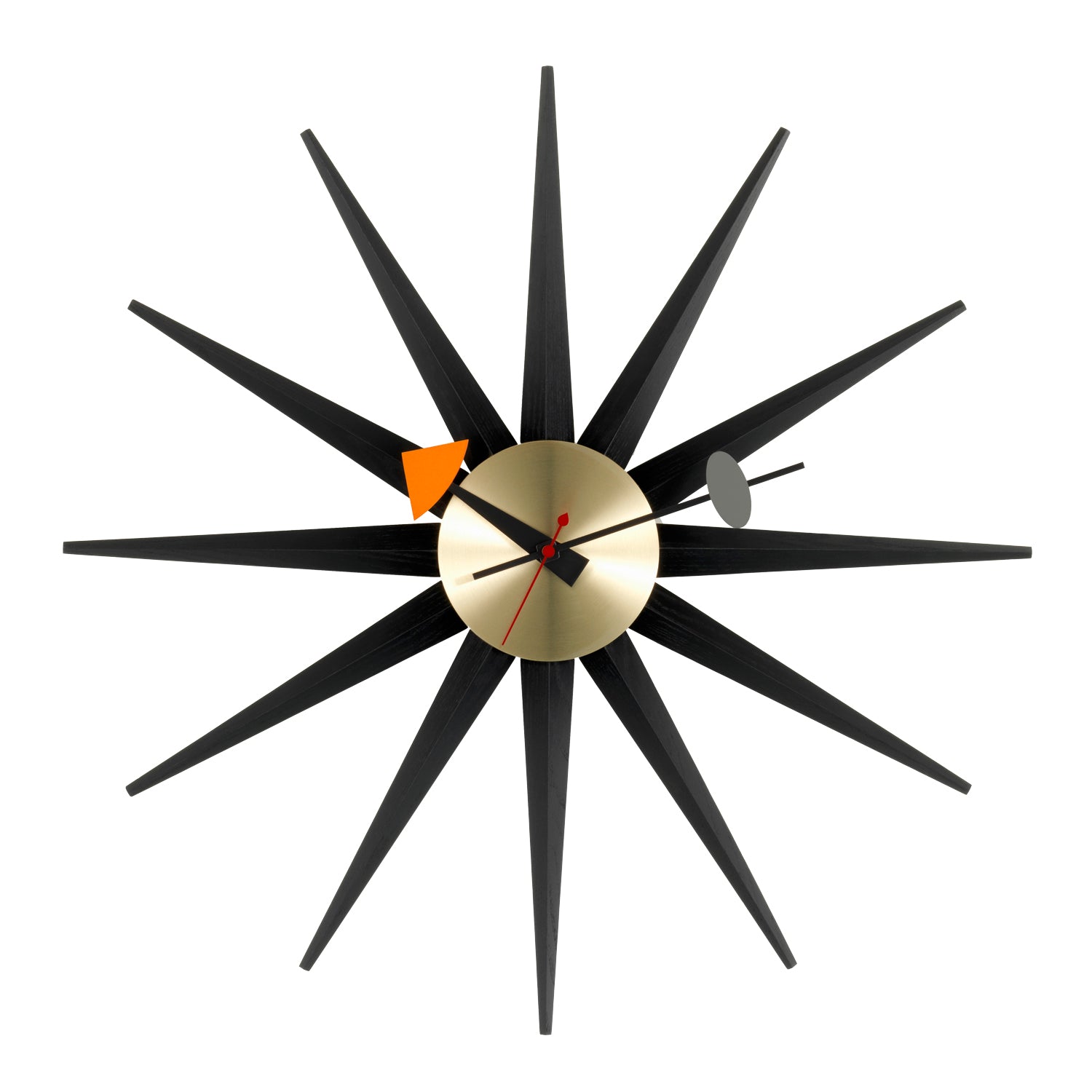 Vitra - Sunburst Clock | schwarz