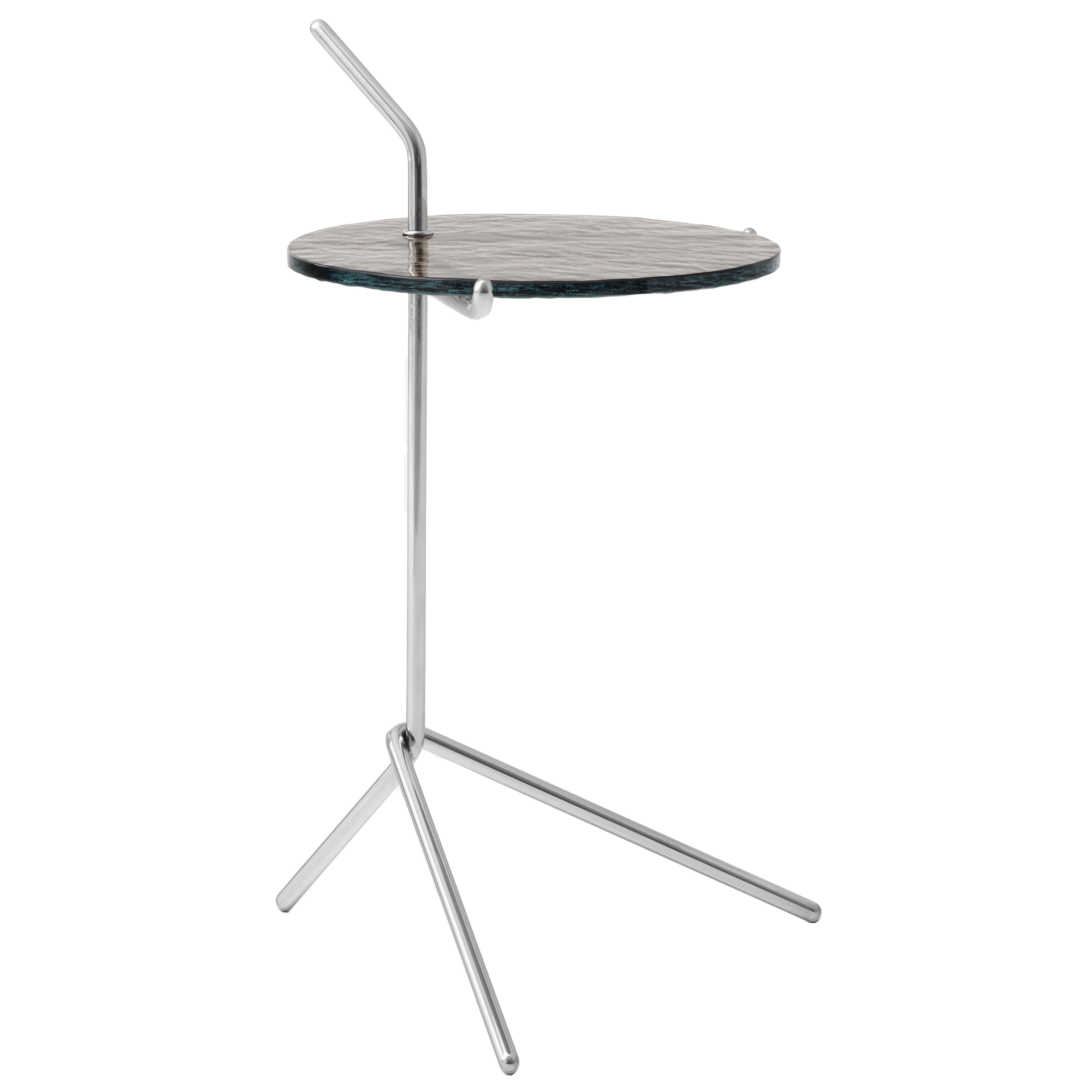 &amp;Tradition - Halten Side Table SH9 | Rauchglas / Edelstahl