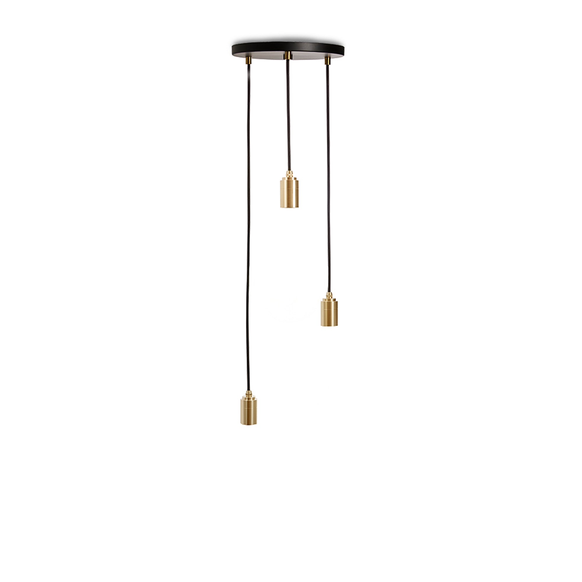 Tala - Triple Pendelleuchte | schwarz / Messing