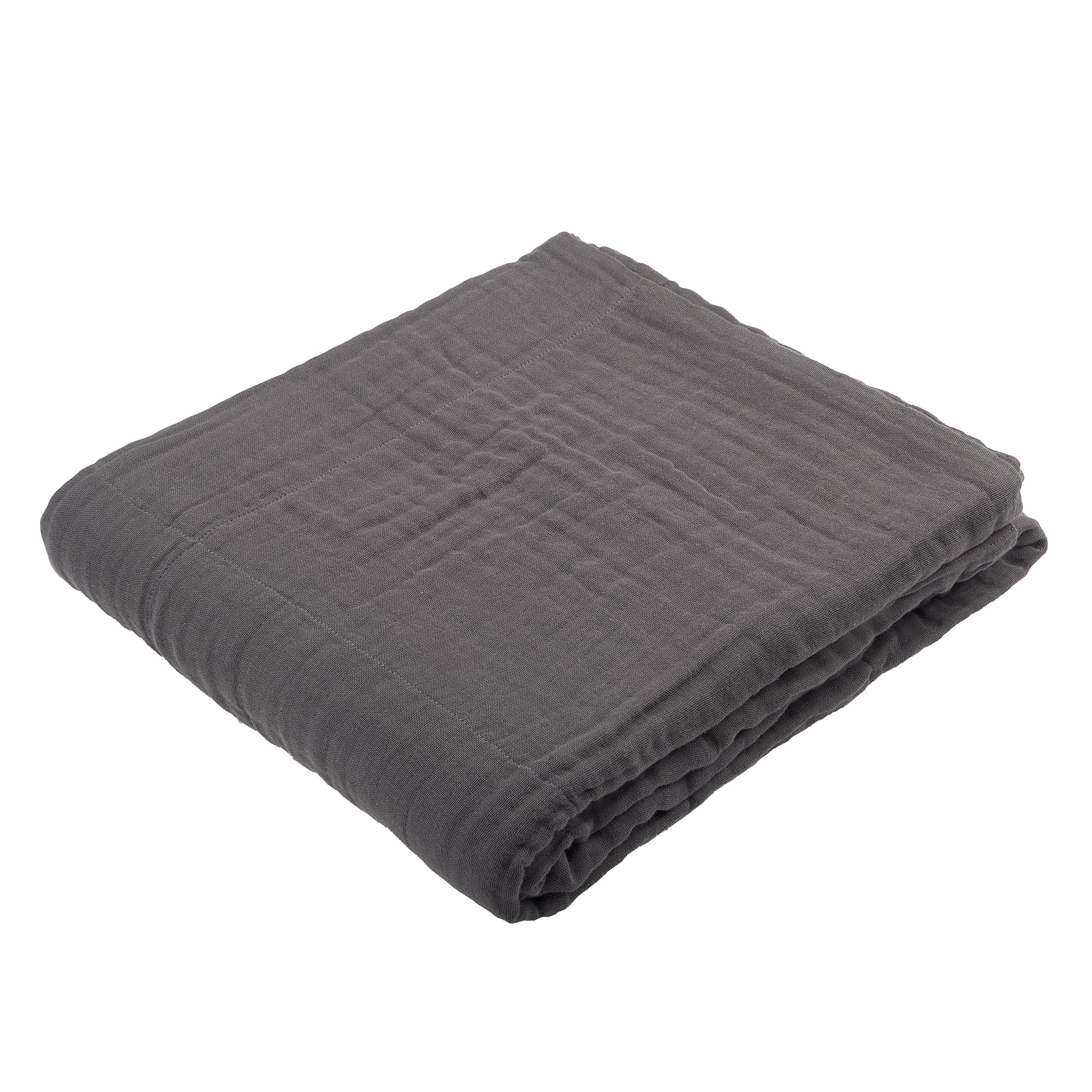 The Organic Company - 6-Lagige Soft Decke | dunkelgrau