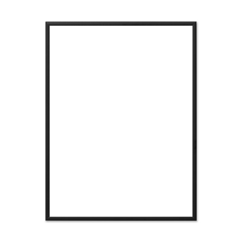 The Poster Club - Bilderrahmen Aluminium schwarz | Echtglas / 70 x 100 cm
