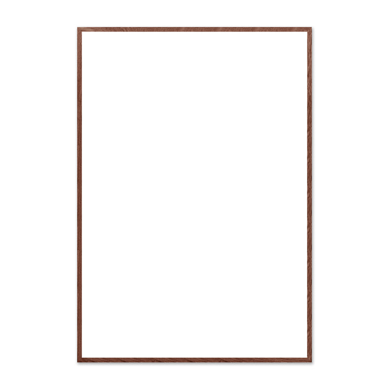 The Poster Club - Bilderrahmen Eiche braun | Echtglas / 70 x 100 cm