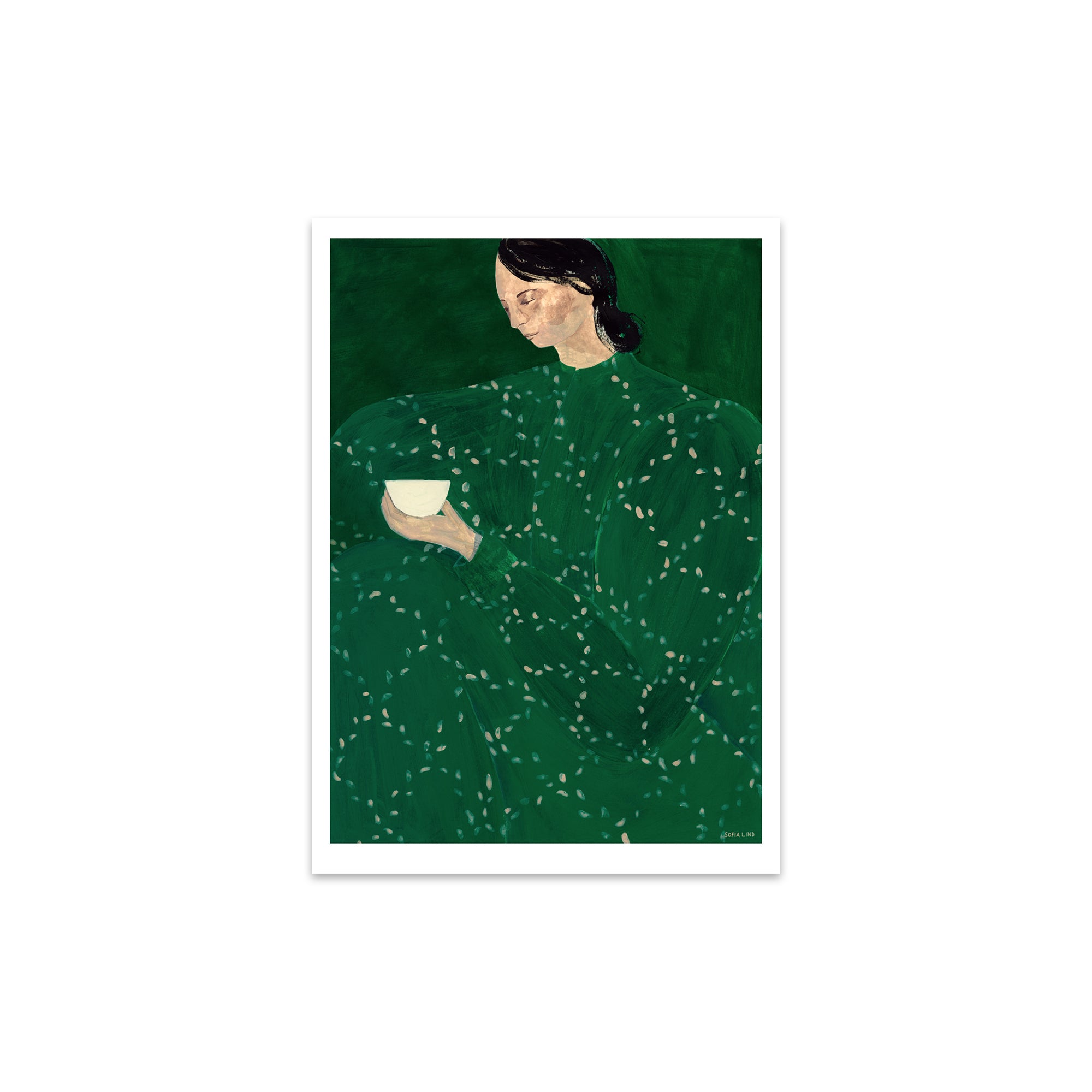 The Poster Club - Coffee Alone At Place De Clichy von Sofia Lind | 30 x 40 cm