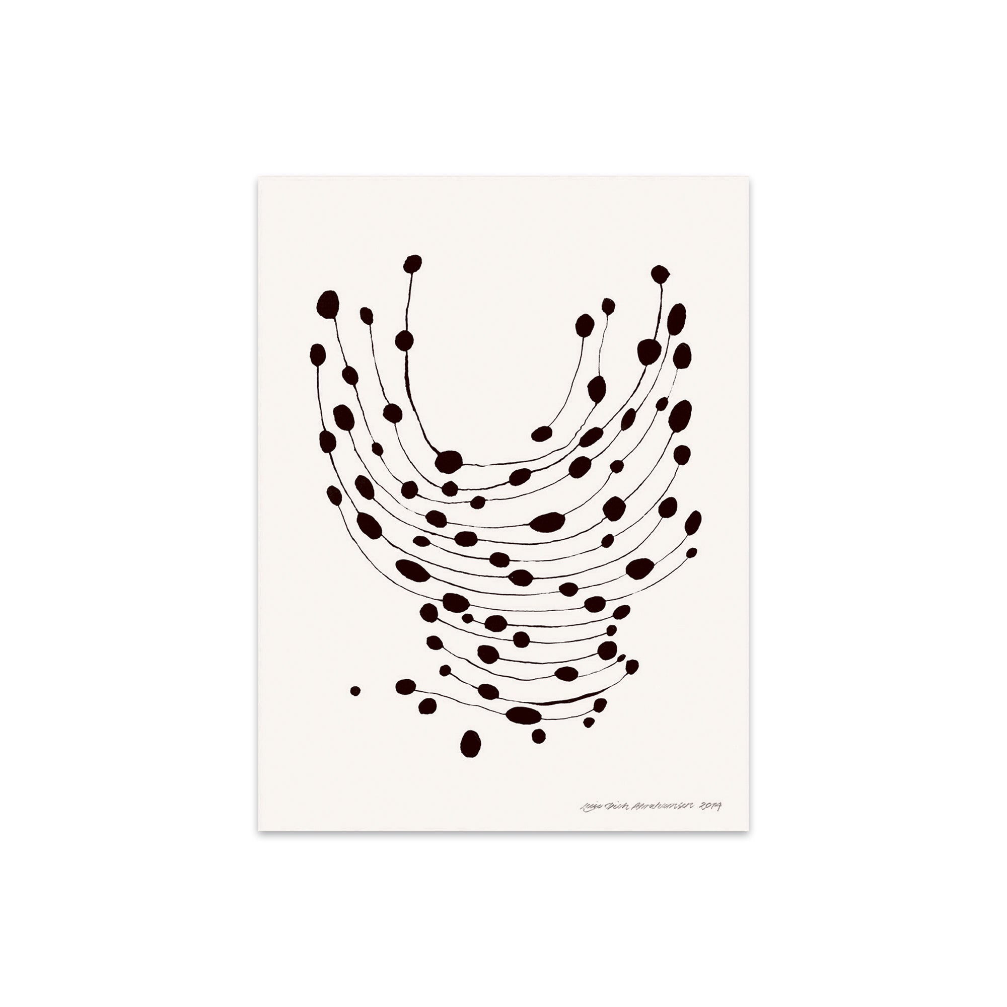 The Poster Club - Dancing Dots von Leise Dich Abrahamsen | 40 x 50 cm