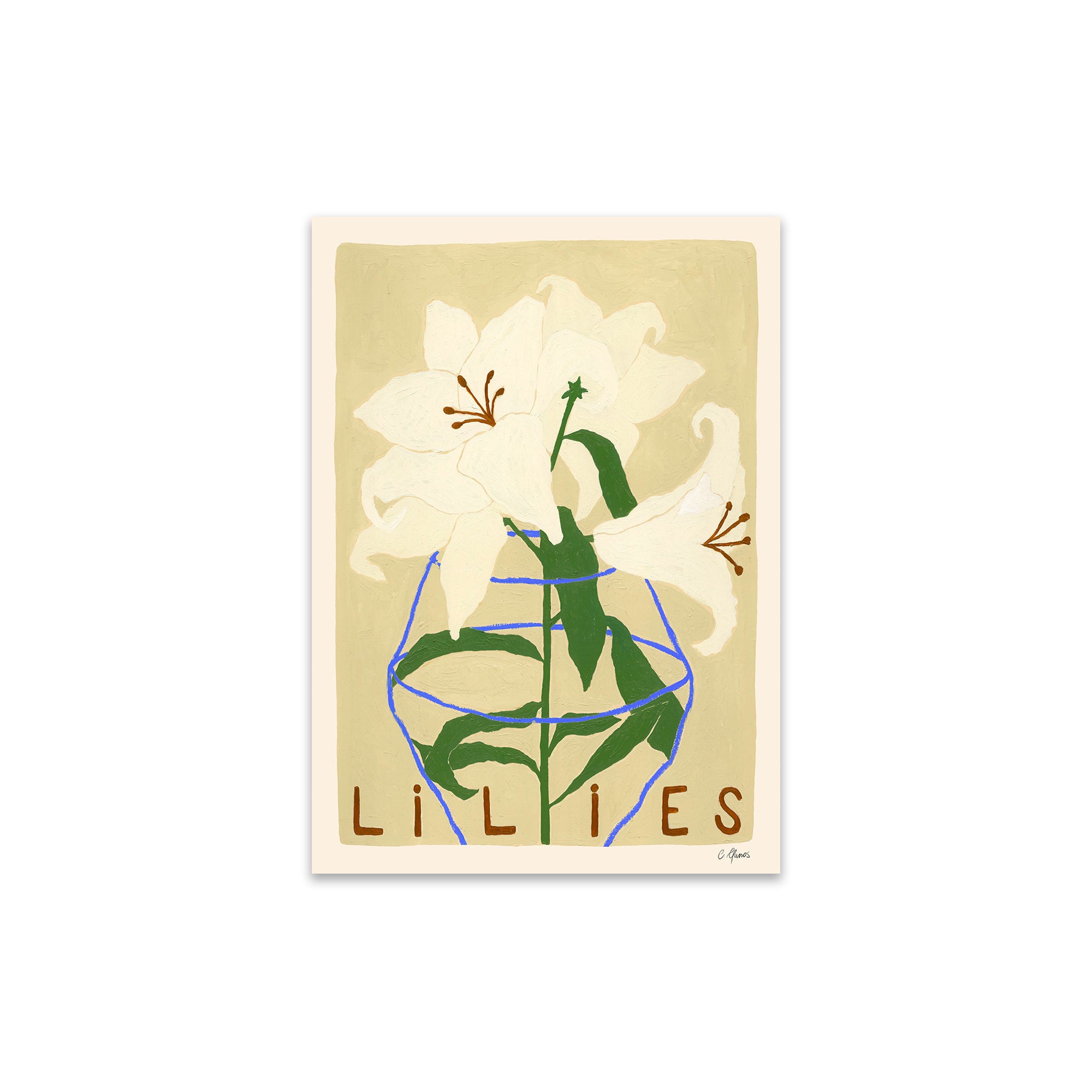 The Poster Club - Lilies von Carla Llanos | 30 x 40 cm