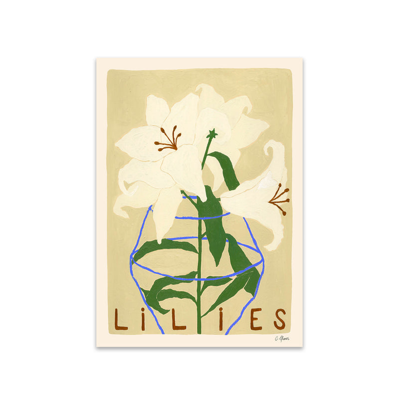 The Poster Club - Lilies von Carla Llanos | 50 x 70 cm