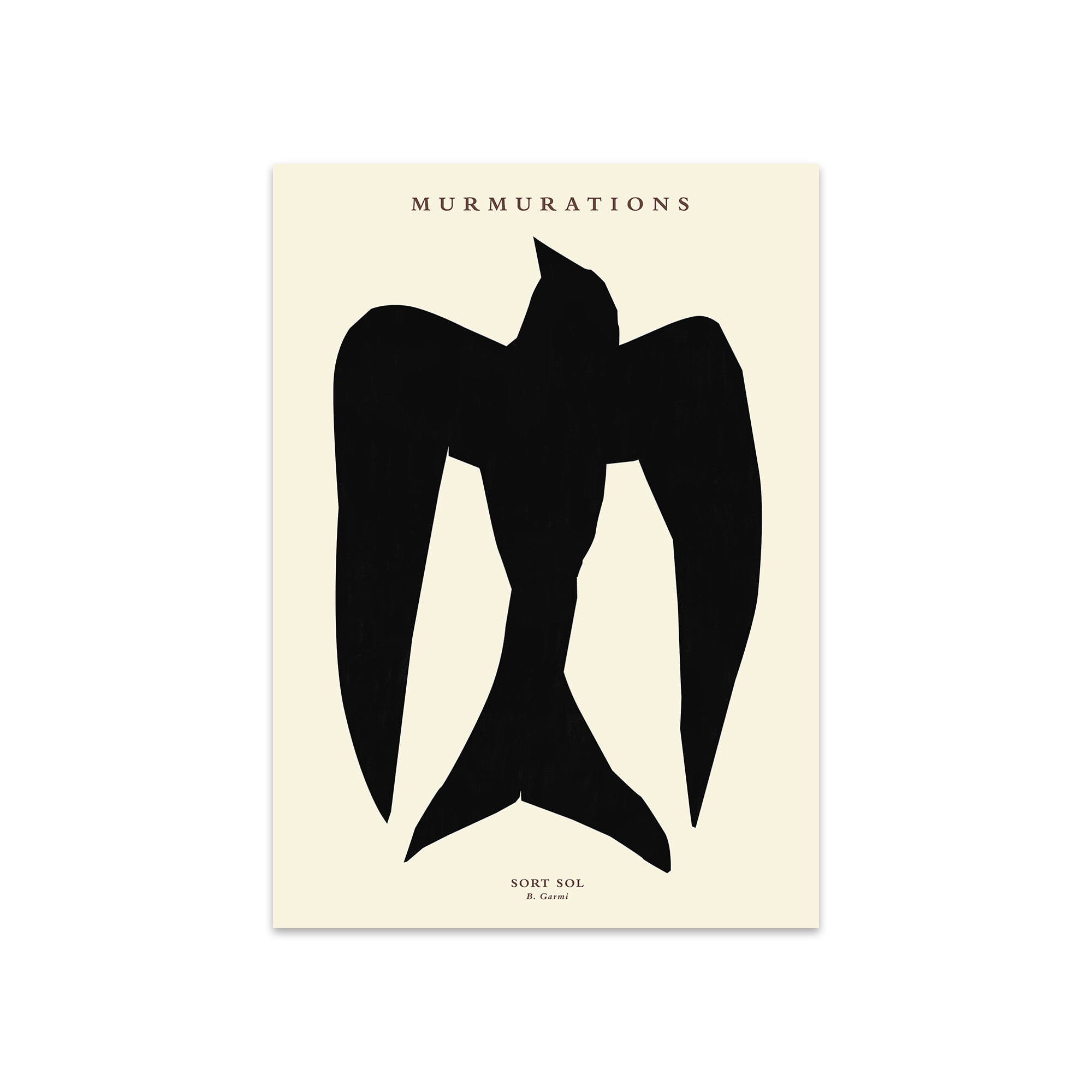 The Poster Club - Murmurations Sort Sol von By Garmi | 50 x 70 cm