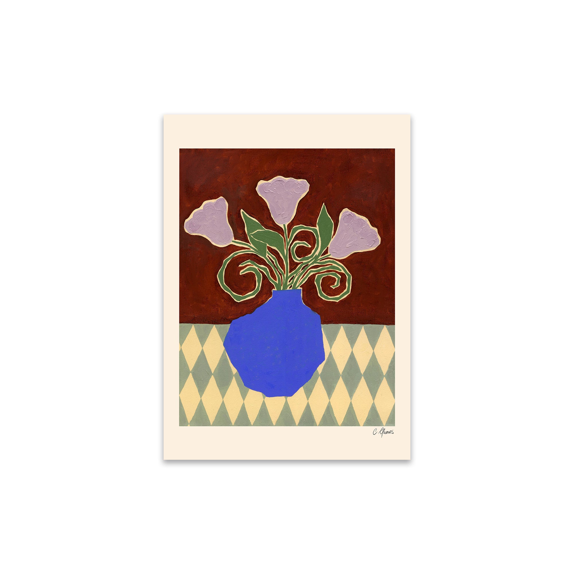 The Poster Club - Purple Flowers von Carla Llanos | 