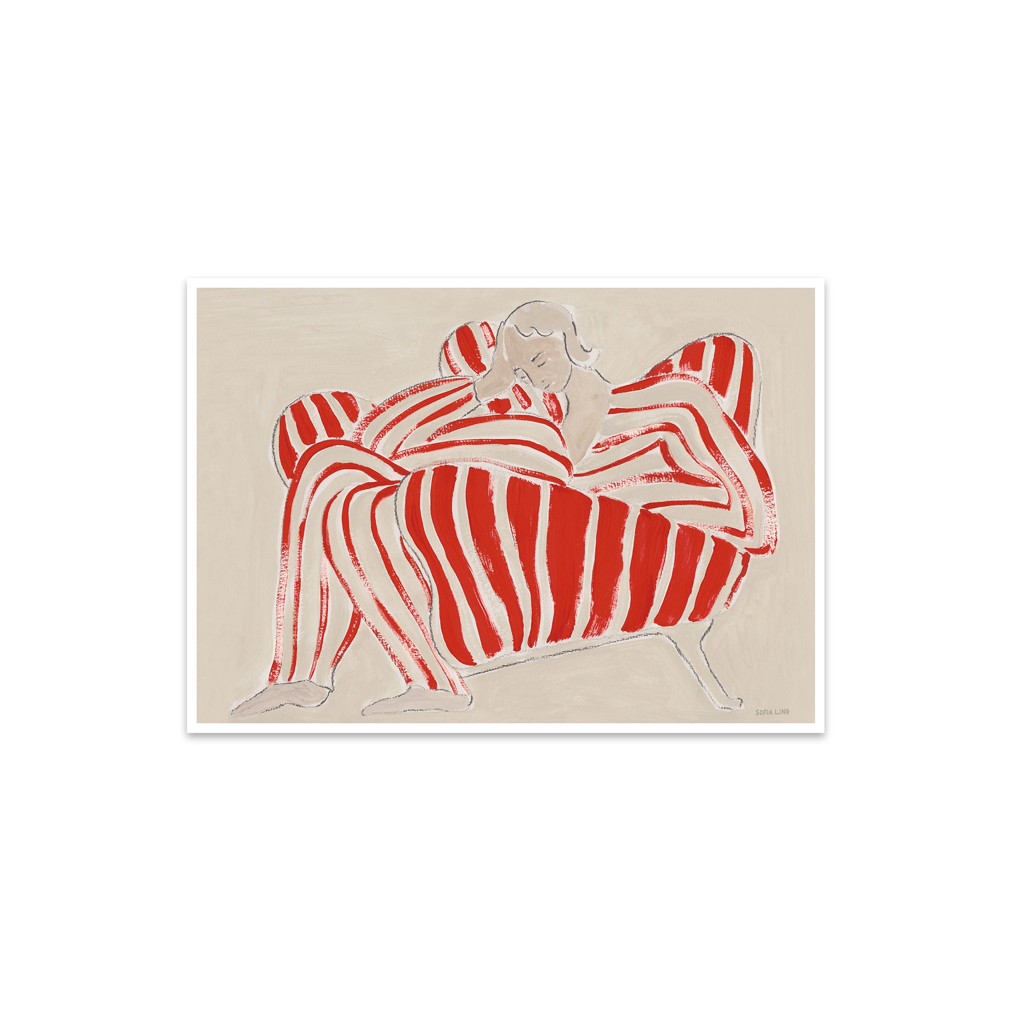 The Poster Club - Red Chair von Sofia Lind | 