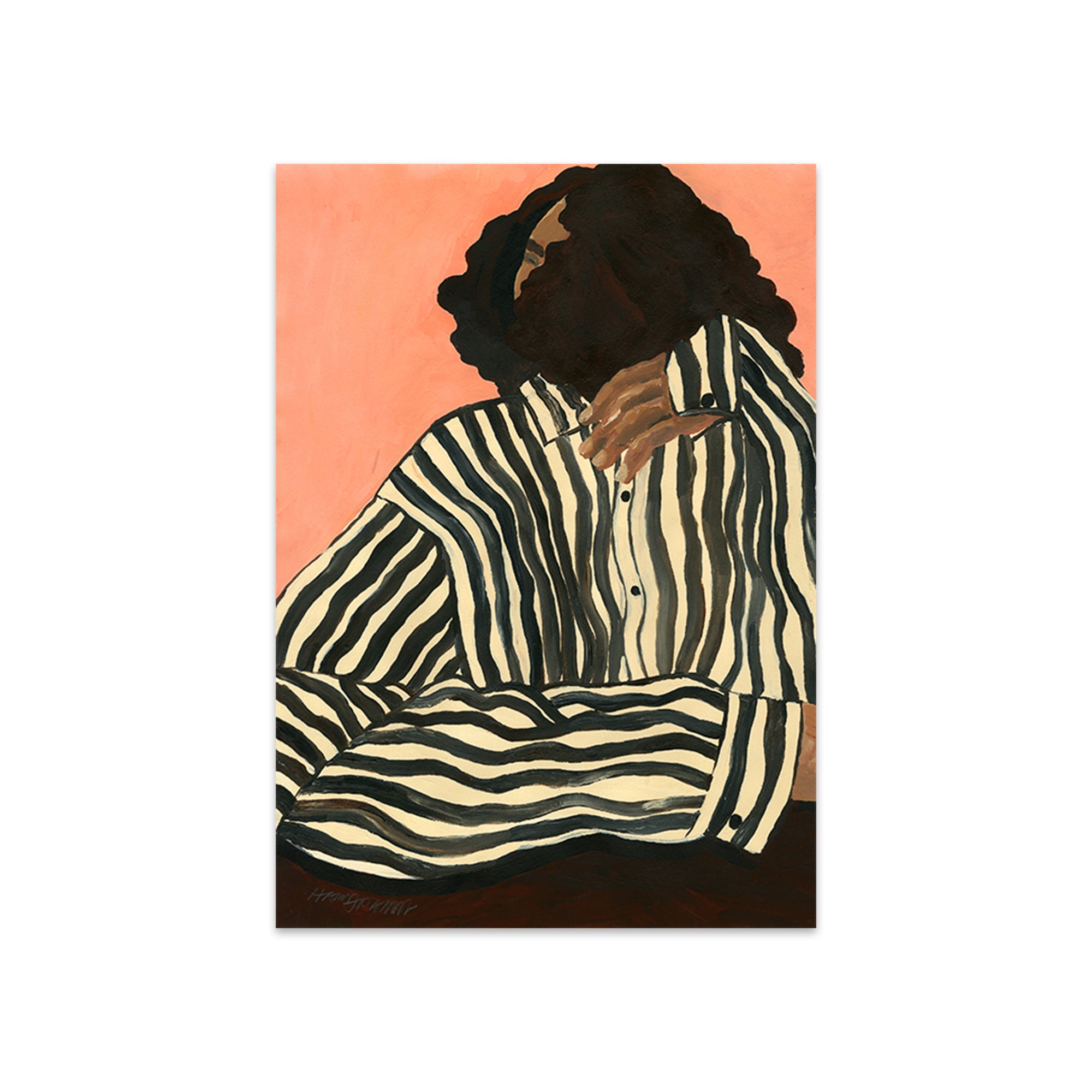 The Poster Club - Serene Stripes von Hanna Peterson | 50 x 70 cm