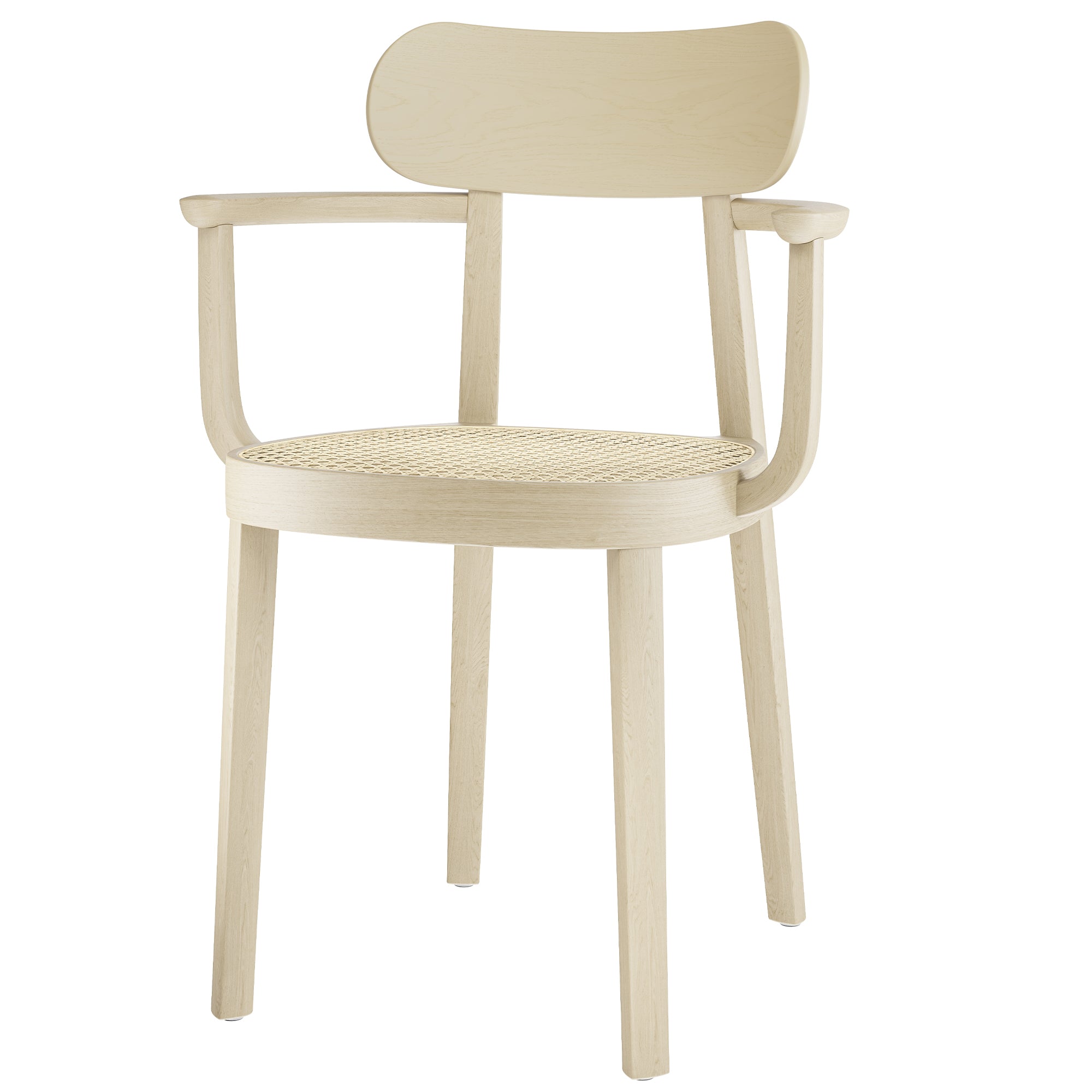 Thonet - 118 F Armlehnstuhl Rohrgeflecht | Buche natur